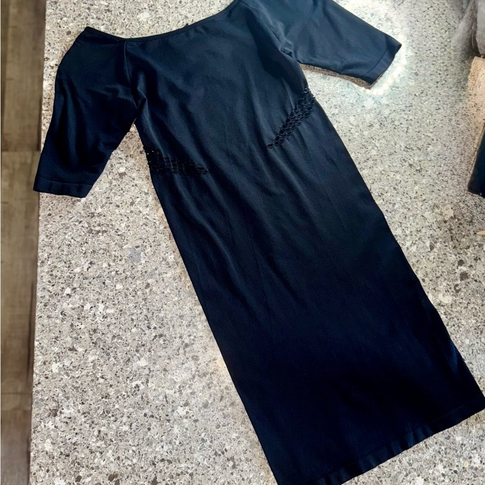 BEBE Bodycon Black 3/4 Sleeve Mini Dress - Size S 🖤✨